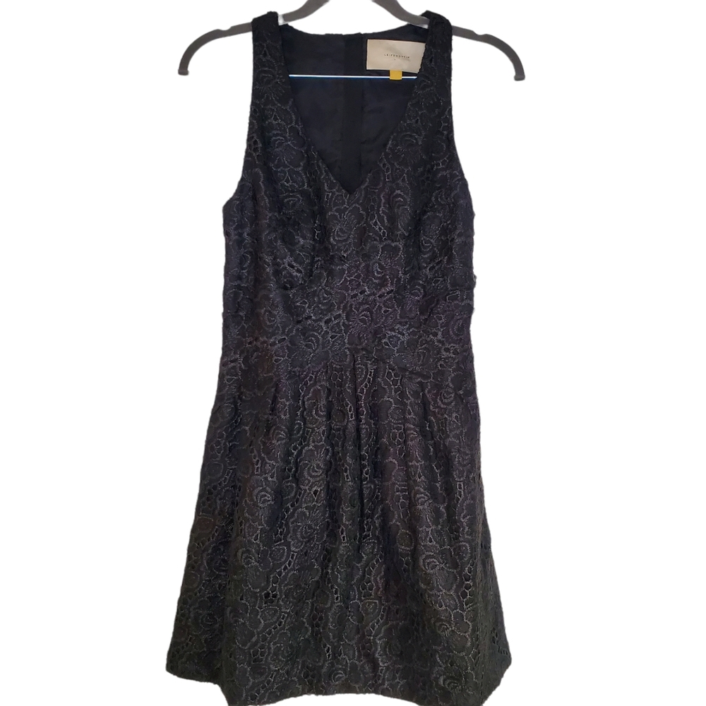 Leifsdottir Black Floral Dress Sz. 2